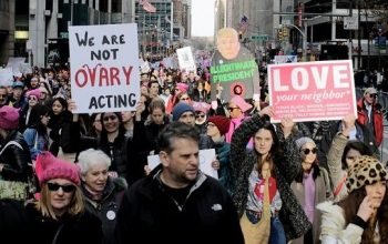 مظاهرات النساء في امريكا ضد ترامب