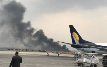 سقوط طائرة ركاب من بنغلادش في نيبال