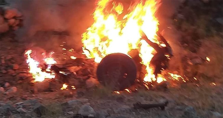 موتر طالبان در ننگرهار از بین رفت